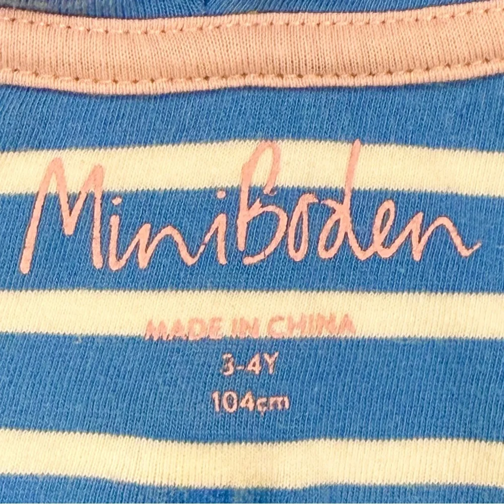 Mini Boden Giraffe Toweling Hoodie Girls 3-4 Y Boys Swim Cover Up Full Zip